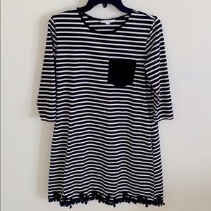 Striped T Dress with Pockets